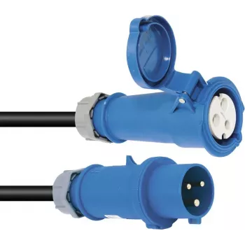 Cabo de extensão PSSO 32A CEE 3x6 mm² 5 m azul