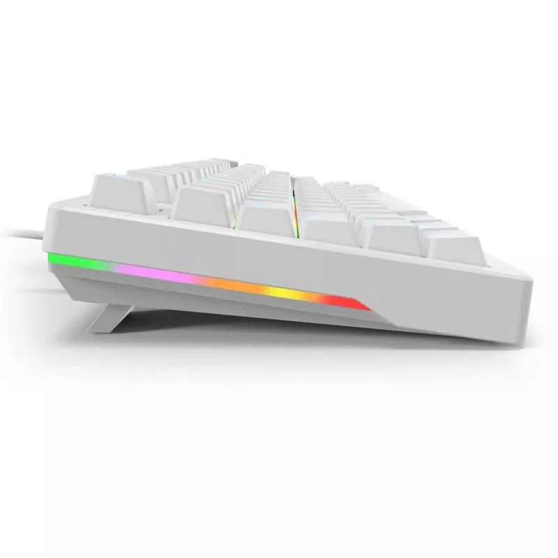 Teclado Sharkoon SGK25 75% QWERTZ USB com fios RGB LED branco