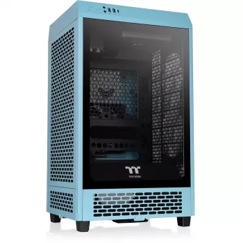Thermaltake The Tower 200 turquesa vidro temperado