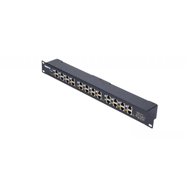 Injetor PoE Gigabit Extralink 12 portas 12x 1000Mb/s RJ45, Rackmount