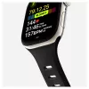 Pulseira para relógio Nomad Tempo Band preta borracha, 18 mm de largura, compatível com pulsos 135–175 mm