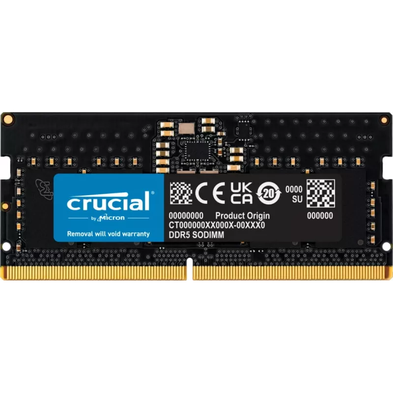 Memória RAM para portátil Crucial 8GB 1x8GB DDR5-5600 CL 46 SO-DIMM - 8 GB - DDR