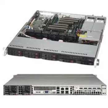 Super Micro Supermicro SC113M FAC2-R804CB - montagem em rack - 1U - ATX - SATA/SAS - hot-swap 800 Watt - preto (CSE-113MFAC2-R804CB)
