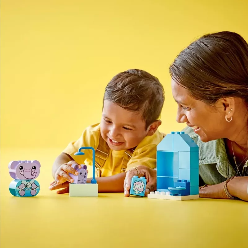 Conjunto de banho LEGO DUPLO 10413 — brinquedo de banho para crianças pequenas, 15 peças, idade recomendada 1,5+