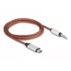 Cabo USB DeLOCK 81288 laranja prateado
