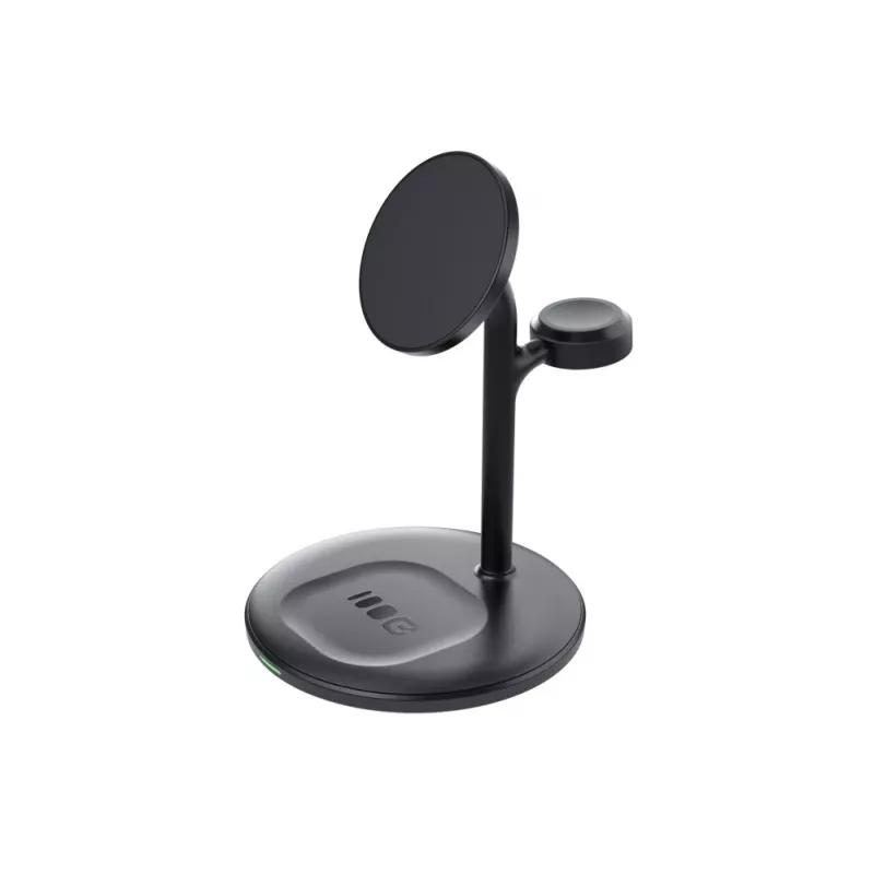 Green Cell MSST-GC-3IN1-B carregador para dispositivos móveis auscultadores, headset, smartphone, smartwatch preto carregamento sem fios automóvel