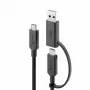 Cabo USB-C para USB-C ALOGIC Elements Series com adaptador USB-A 1,2 m 5 A 10 Gbit/s