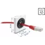 Passa-cabos DELOCK Easy 91075, 23 mm de diâmetro, passagem de cabos para secretária/armário