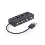 Hub de interface USB 2.0 Gembird UHB-U2P4-05 com 4 portas USB