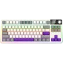 LORGAR KBP70TKLW, Teclado de gaming mecânico TKL sem fios Pro, bege, layout EN