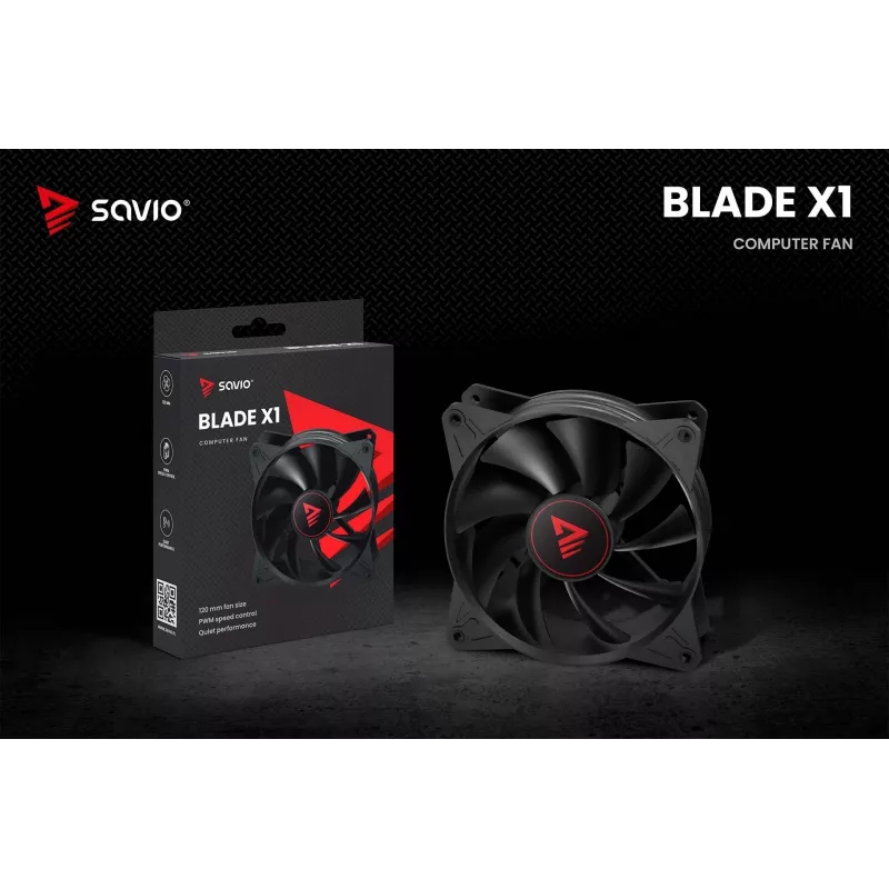 Ventoinha de caixa SAVIO SAVGBLADE 120mm PWM