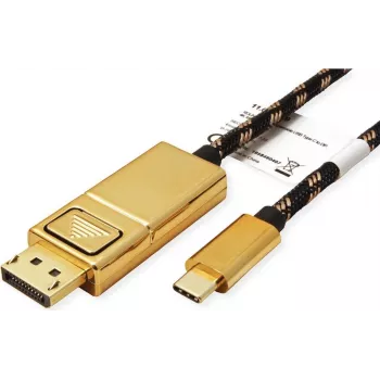 Adaptador gráfico USB ROLINE 11.04.5849 4096 x 2560 píxeis preto - dourado (11.04.5849)