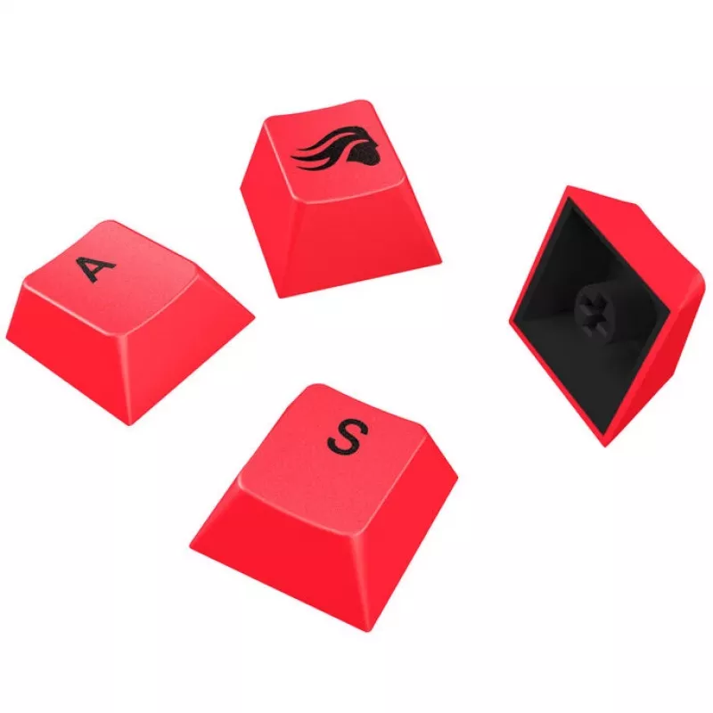 Keycaps GLORIOUS GPBT Basics — PBT, layout US-ANSI, acentos vermelhos