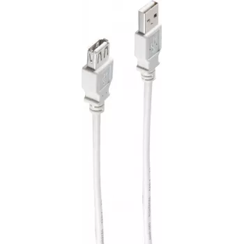 shiverpeaks BS77123 cabo USB 3 m USB 2.0 USB A cinzento (BS-77123)