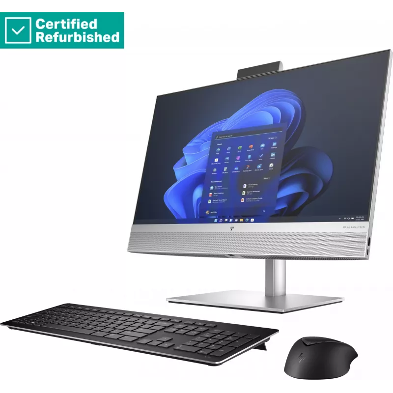 RENEW SILVER HP Elite 840 G9 AIO All-in-One 24 - i5-13600, 8GB, 256GB SSD, 23,8 polegadas FHD Non-Touch AG, altura ajustável, Win 11 Pro, 1 ano