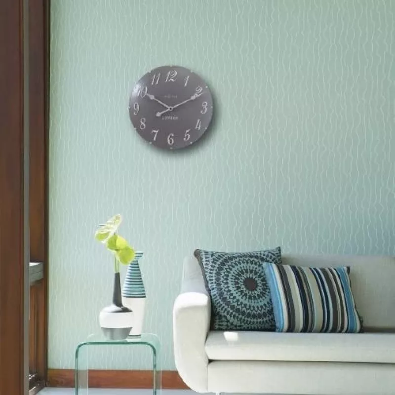 NeXtime Relógio 3084gs London Arabic, Ø34,5cm, parede, cinzento/branco