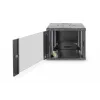 DIGITUS Professional Unique DN-19 09U-6/6-SW - armário - armário de rede - adequado para montagem na parede - preto, RAL 9005 - 9U - 48,3 cm (19) (DN-19 09U-6/6-SW)