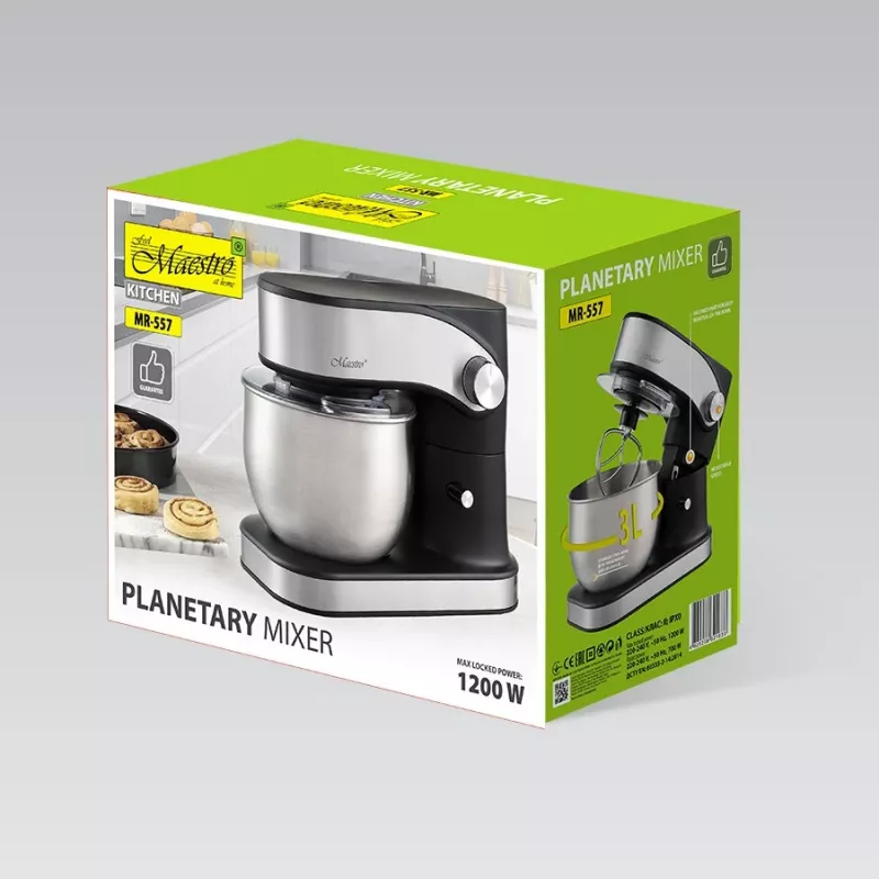 Robot de cozinha Maestro MR-557, taça de 3 L, motor de 1200 W