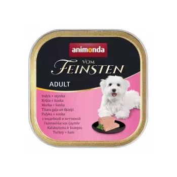 Comida húmida para cães Animonda Vom Feinsten Adult Peru com Presunto 150 g, 81% humidade, 10,5% proteína