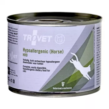 TROVET Hipoalergénico HRD com cavalo - Alimento húmido para gatos - 200g