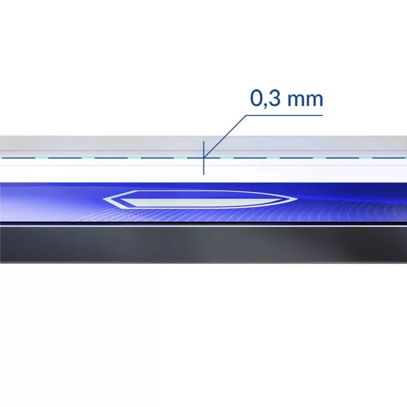 Película protetora de ecrã flexível temperada 3MK FlexibleGlass Pro para Apple iPhone 15 – transparente, resistente a riscos