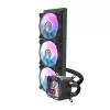 Refrigeração líquida para CPU Darkflash DV360S radiador de 360 mm, iluminação RGB, preto