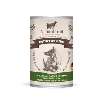 NATURAL TRAIL Country Side javali coelho veado - comida húmida para cães - 400 g