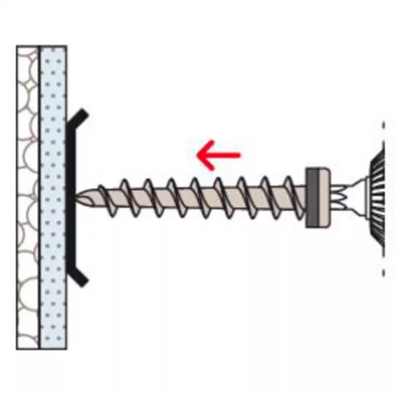 Fischer FID-Z 563537 parafuso para isolamento, cabeça panela, Torx, 50 unidades