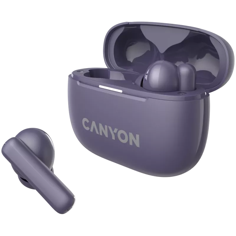 Auscultadores e headset Canyon CNS-TWS10PL True Wireless Stereo (TWS) In-Ear para chamadas/música/desporto/dia a dia USB Type-C Bluetooth Violeta (CNS-TWS10PL)