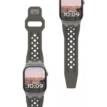 Urban Armor Gear UAG Monarch Strap | Apple Watch Ultra/42/44/45/46mm | olive/titânio | (194158117236)