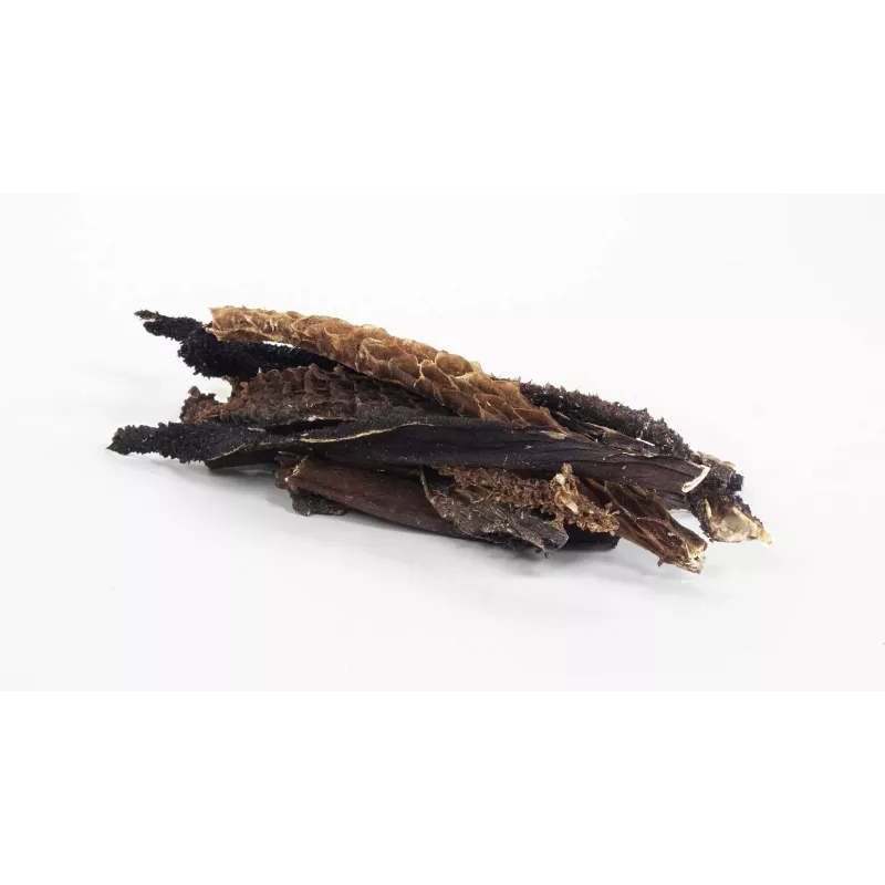 Petiscos para cães BULT barriga de vaca 400 g – snack seco de um só ingrediente, 49,9 % proteína, 28,2 % gordura, sem glúten e sem açúcar