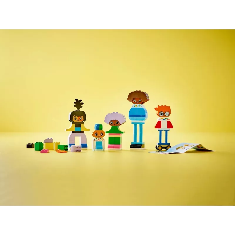 Brinquedo de construção LEGO DUPLO 10423 conjunto de pessoas para construir, 71 peças, a partir de 3 anos, figuras 260 mm de altura