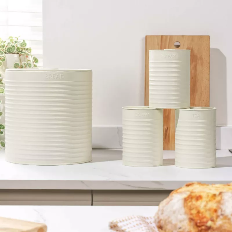 Conjunto de bancada Russell Hobbs RH03270CEU7 Creme 4 peças – conjunto de bancada de cozinha, cor creme