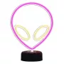 Lâmpada de mesa MANTA SNL86PK Style Neon Lights UFO rosa – lâmpada néon decorativa rosa