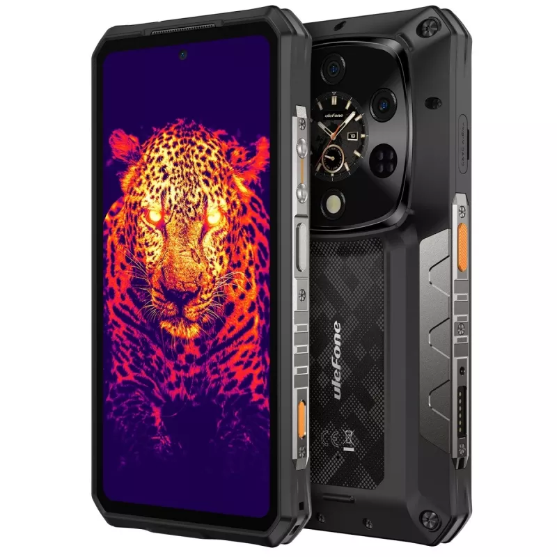 Smartphone robusto UleFone Armor 28 Ultra Thermal 5G — 16 GB RAM, 1 TB armazenamento, preto