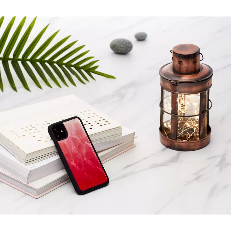 Capa para smartphone iKins para iPhone 11 — Pink Lake com detalhes pretos