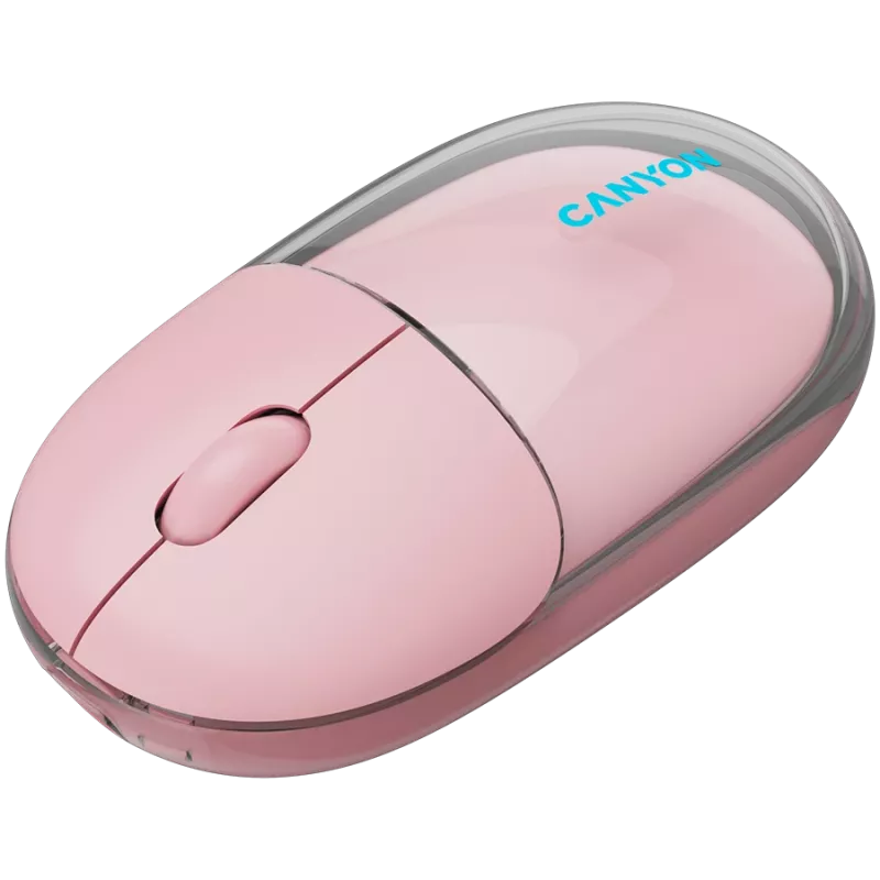 Rato CANYON OnClick 24 BT/ sem fios transparente/rosa