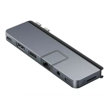 Hyper | HyperDrive DUO PRO Hub USB-C 7-em-2 para MacBook Air/Pro 2016-2020 | Portas Ethernet LAN (RJ-45) 1 | Número de portas HDMI 1