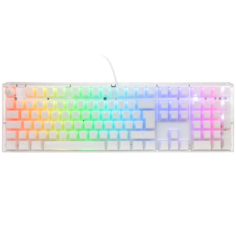 Teclado Gaming Ducky One 3 RGB, USB, QWERTY, US-English, branco