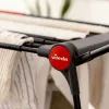 Estendal VILEDA Infinity Flex Ultimate Telescópico — preto, alumínio revestido, 30 m de área de secagem, dobrável, rodas