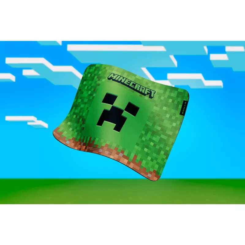 Tapete de rato Razer Gigantus V2 Medium Minecraft Edition — superfície texturizada, base de borracha, tamanho médio