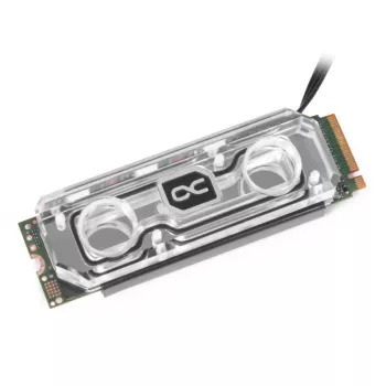 Dissipador de água para SSD Alphacool HDX Apex M.2 2280, acrílico aRGB