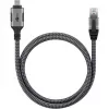 Goobay 70755 cabo USB-C para RJ45 Ethernet CAT 6 para ligação à Internet com fios estável com router/modem/switch de rede/substitui adaptador USB para RJ45 / 1