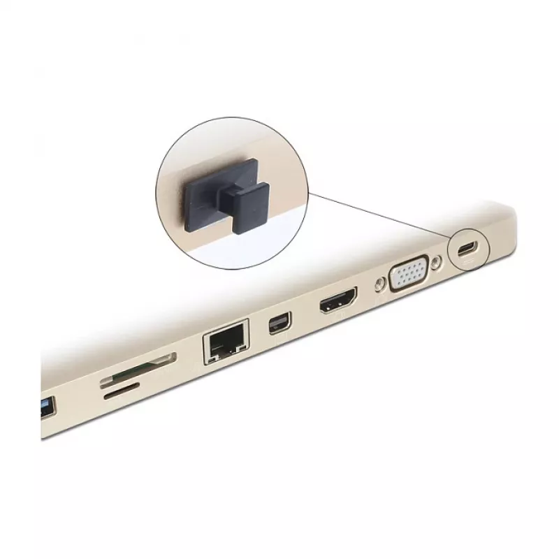 Tampa de proteção para conector fêmea USB Type-C DeLOCK 64015