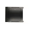 Extralink caixa rack 9U 600x600 AZH preto montado na parede, tipo oscilante
