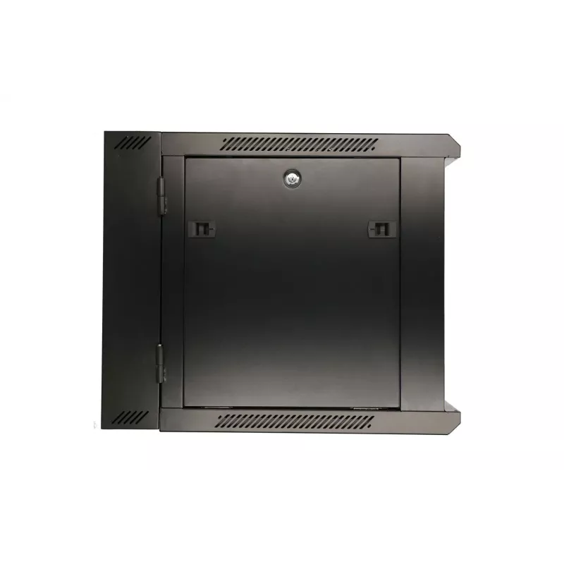 Extralink caixa rack 9U 600x600 AZH preto montado na parede, tipo oscilante