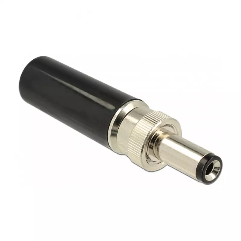 DeLOCK 89915 ficha DC 5,5 x 2,1 mm, 12 mm, para soldar, 2 A