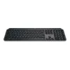 Logitech MX Keys S 920-011589 teclado sem fios de tamanho completo, Bluetooth LE / Logi Bolt, retroiluminado, recarregável por USB-C, QWERTY US International, com apoio de pulsos, grafite