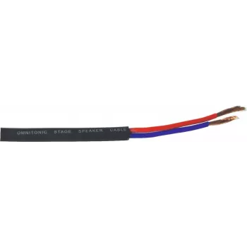 Cabo de coluna Omnitronic 3030021L 2x2,5 mm², 50 m, preto