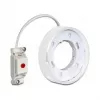 Acessório de iluminação DELOCK 46019, suporte de parede de plástico branco, 83,5×83,5×26,5 mm